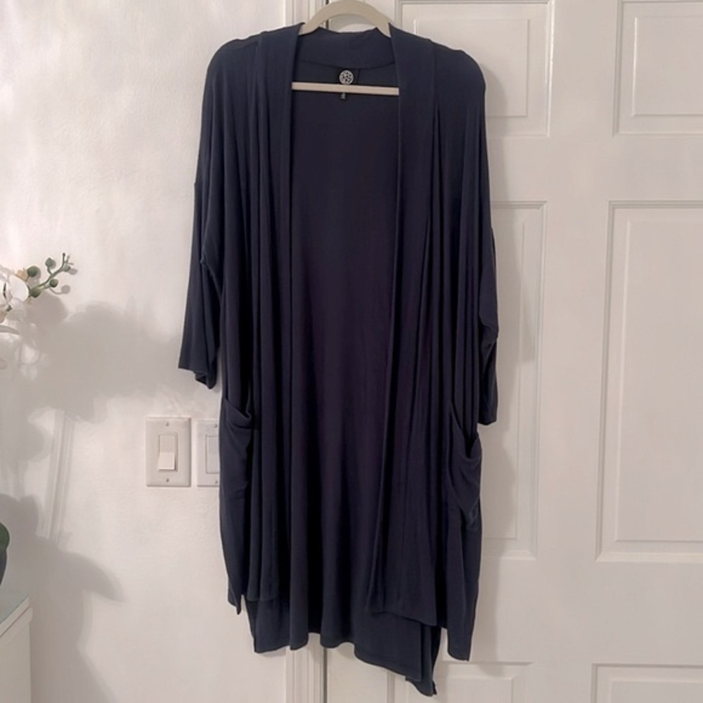 Bobeau Navy Blue Women's Cardigan